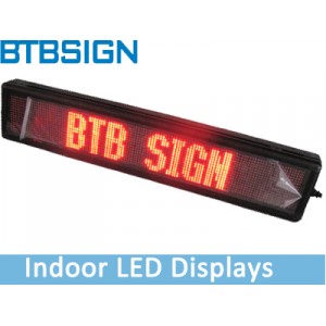 P7.62 Red Indoor Scrolling LED Display