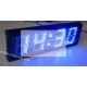 12.5cm Indoor Blue LED Clock