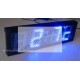 12.5cm Indoor Blue LED Clock(Temperature)