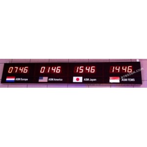 LED World Time Zone Clock