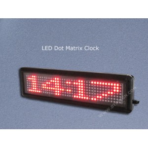 5.3cm Indoor Red Dot Matrix LED Digit Clock
